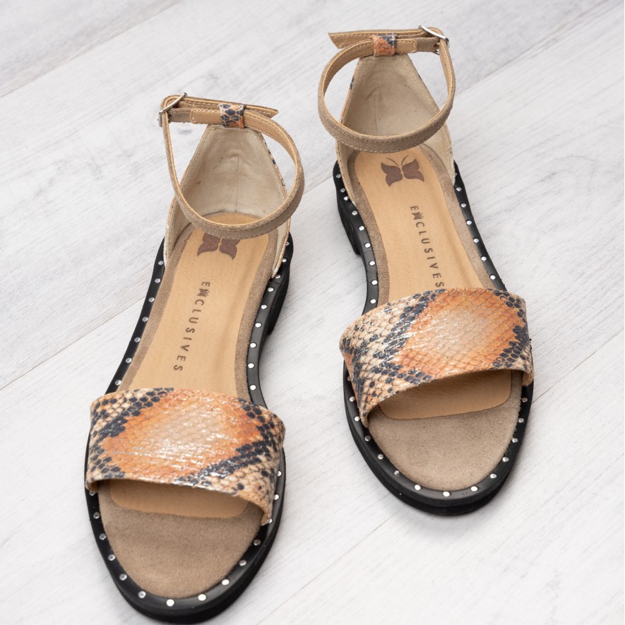 .Sandale - Friday - Snake Orange